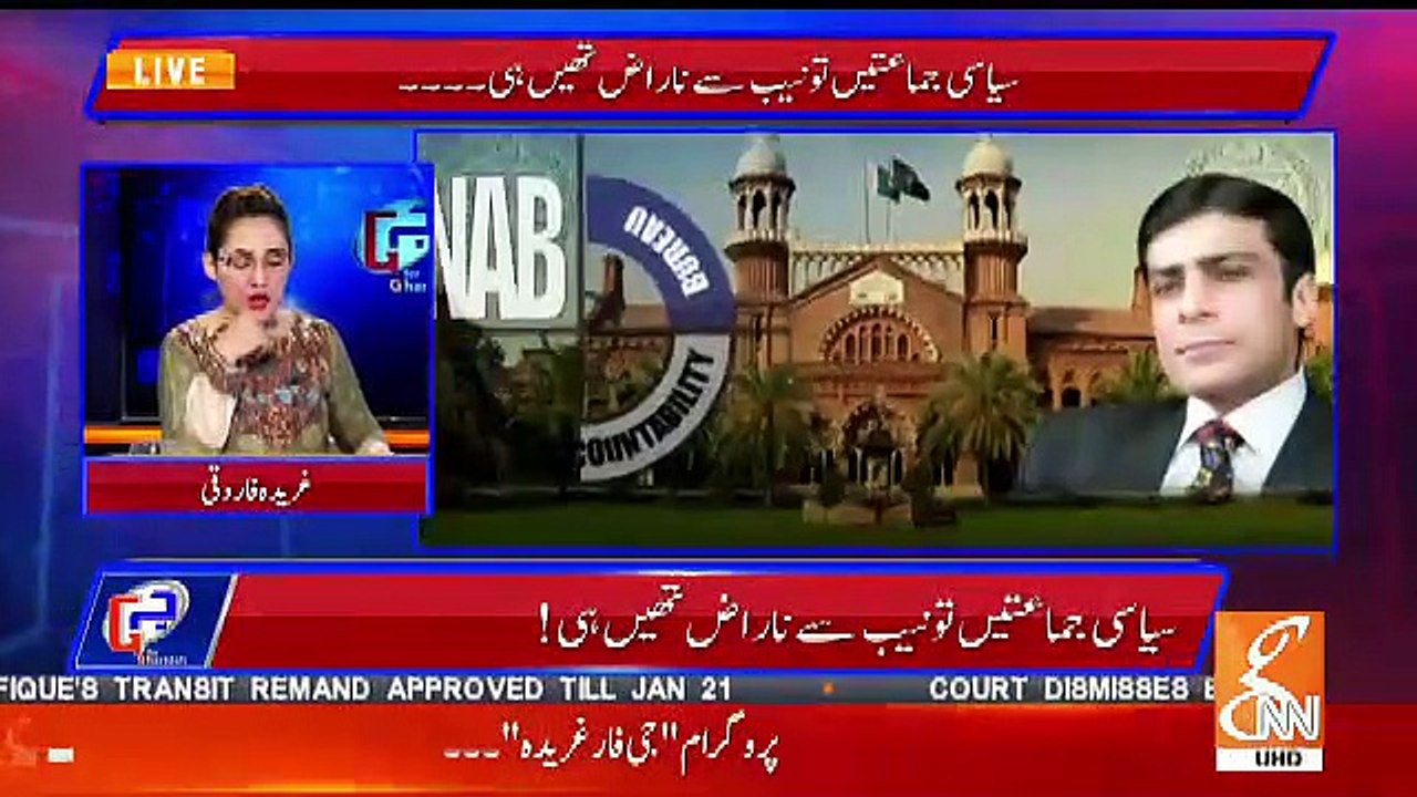 Gharida Farooqui Telling ABout The Remarks Of Lahore High Court's Remarks About NAB..