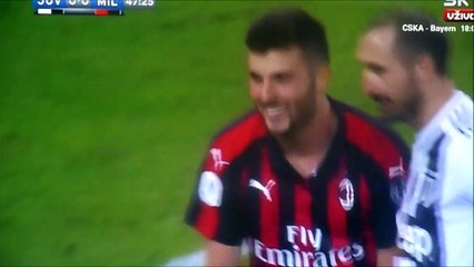 Patrick Cutrone hits the crossbar vs Juventus!