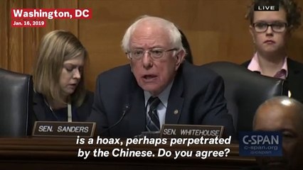 Video herunterladen: EPA Nominee Andrew Wheeler Contradicts Trump When Grilled By Bernie Sanders On Climate Change