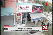 Atacan a balazos a dueño de Barber Shop en Tumbes