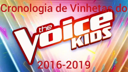 Cronologia de Vinhetas do The Voice Kids (2016-2019)