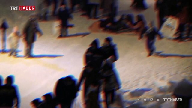 Mahalle sakinleri sokağı kayak pistine çevirdi