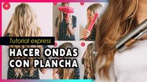 CÓMO hacer ONDAS en tu cabello con tu PLANCHA!