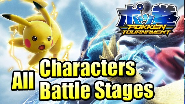 ALL CHARACTERS + ALL BATTLE STAGES in Pokken Tournament DX {Nintendo Switch}