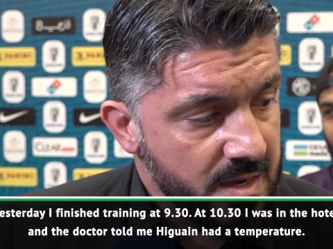 The media have created rumours about sick Higuain - Gattuso