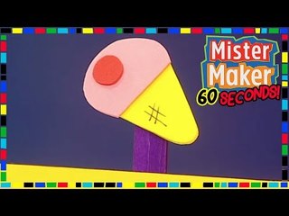 Lolly Stick Bookmarks  - HOW TO MAKE IN 60 SECONDS | Mister Maker