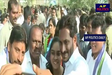 YS Jagan 336th day Praja Sankalpa Yatra visuals - AP Politics Daily