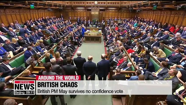 British PM May survives no confidence vote