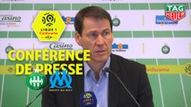 Conférence de presse AS Saint-Etienne - Olympique de Marseille (2-1) : Jean-Louis GASSET (ASSE) - Rudi GARCIA (OM) / 2018-19