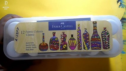 Faber castell fabric colour unboxing or review in hindi (354)