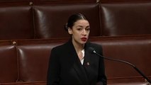 Alexandria Ocasio-Cortez Criticizes Donald Trump, Government Shutdown In First House Speech