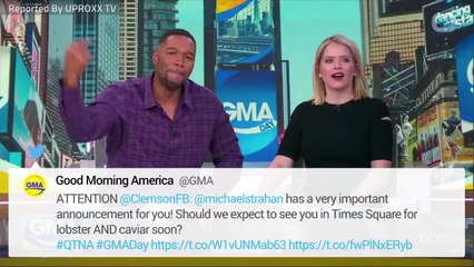 Michael Strahan Offers To Feed Clemson Team