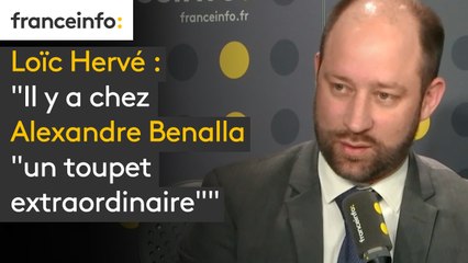 Loïc Hervé : "Il y a chez Alexandre Benalla "un toupet extraordinaire""