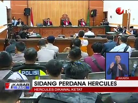Jalani Sidang Perdana, Hercules Dikawal Ketat