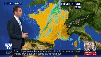 La météo pour ce jeudi 17 janvier 2019