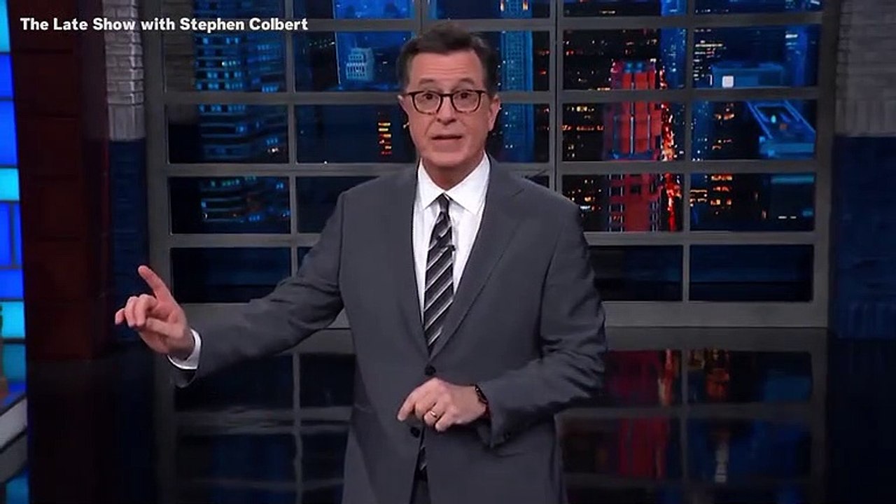 Colbert Pokes Fun At 'Big Dog' Donald Trump Locked Out Of Nancy Pelosi's House