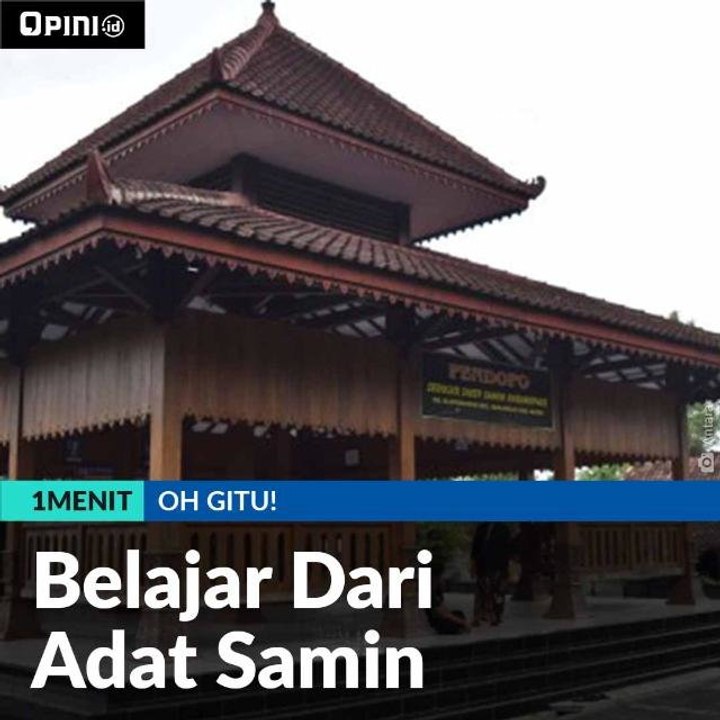 Belajar Dari Adat Samin