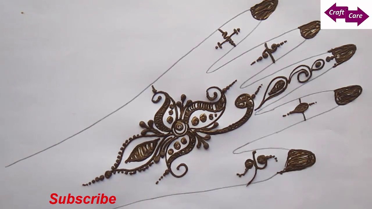 learn how to apply mehendi design on paper * beginners henna tutorial || mehendi tutorial on paper * Part-1