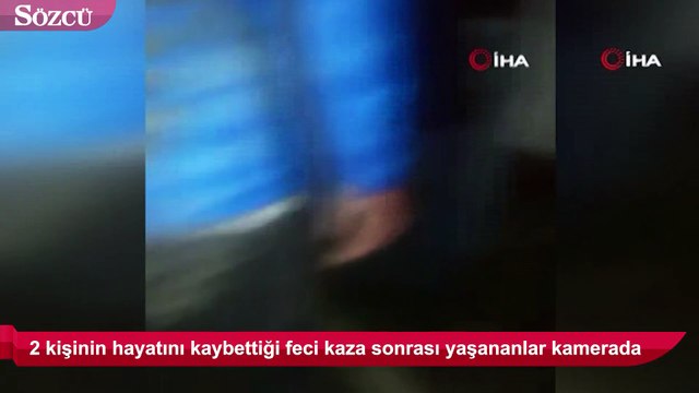 Feci kaza sonrası yaşanan can pazarı kamerada