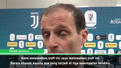 Penting Bagi Juve Akhirnya Bisa Menjuarai Supercoppa - Allegri