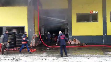 - Trabzon'da çay fabrikasında yangın korkuttu