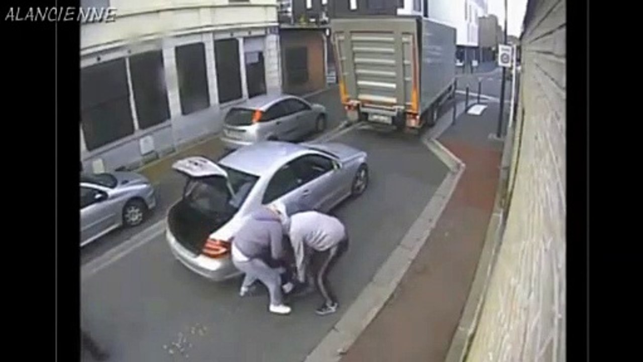 tentative d enlevement  en pleine rue d un chauffeur livreur en france
