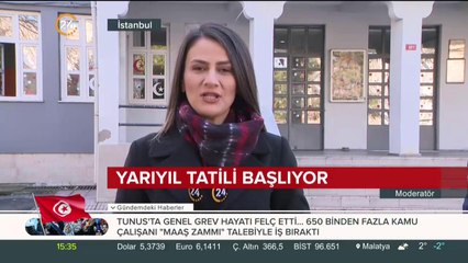 Yarıyıl tatili başlıyor