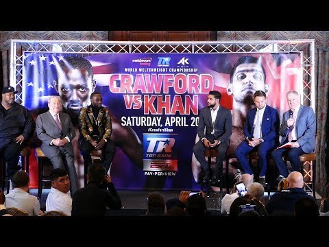 Terrence Crawford vs Amir Khan FULL PRESS CONFERENCE feat Bob Arum