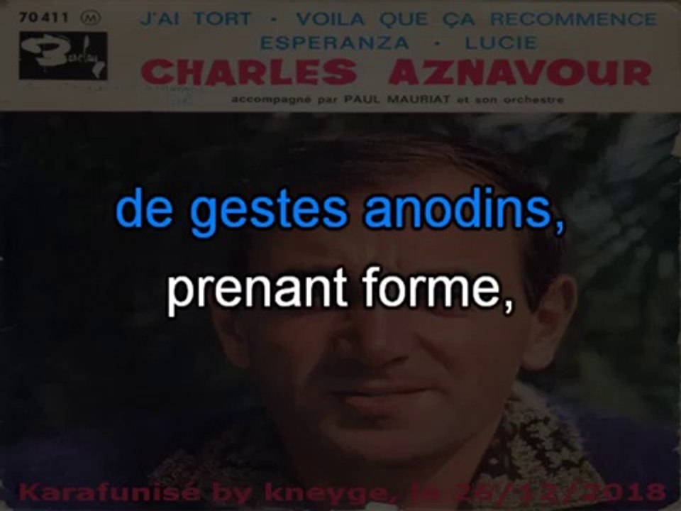 KARAOKE Charles Aznavour - Esperanza