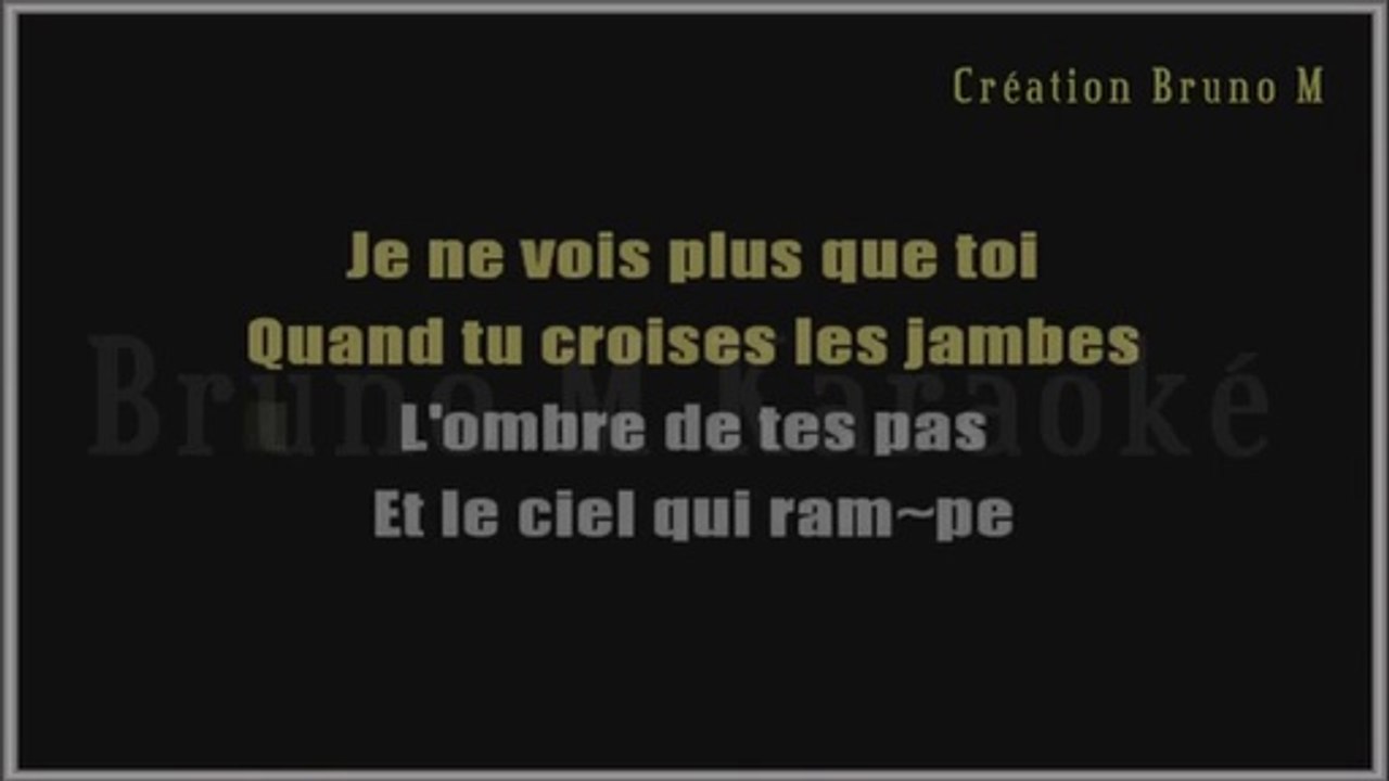 KARAOKE Johnny Hallyday - Tomber encore