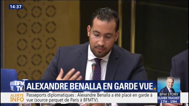 Passeports diplomatiques: Alexandre Benalla placé en garde à vue