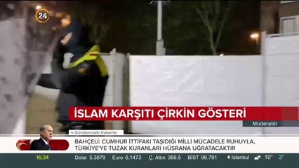 İslam karşıtı çirkin gösteri