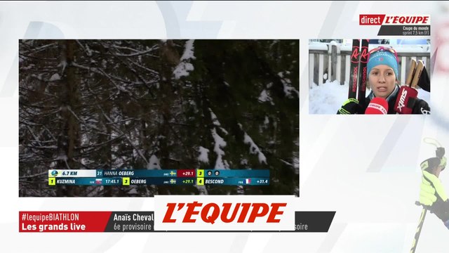 Chevalier «Moins bien sur les skis» - Biathlon - CM (F)