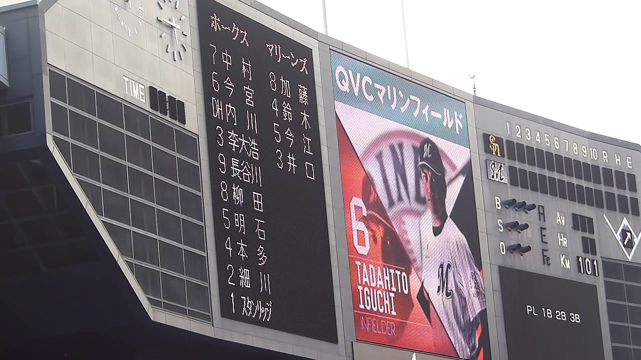 ふなっしーによるスタメン発表 2014.7.14