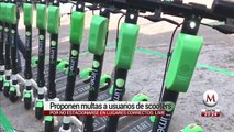 Empresa de scooters eléctricos propone multas por obstruir calles en CdMx