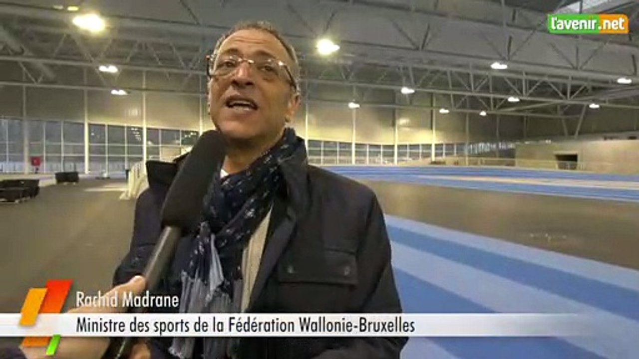L'Avenir - Visite de chantier de la piste d'athlétisme indoor de Louvain-la-Neuve