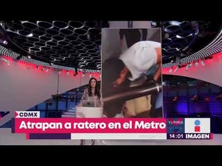 Download Video: Agarran a golpes a ladrón de celulares del Metro, y le hacen 