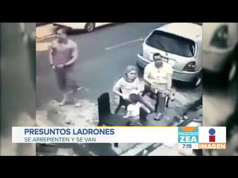 Presuntos ladrones se arrepienten y van | Noticias con Zea
