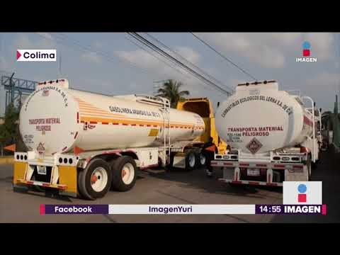 ¡En Colima sobra la gasolina! Pero no la pueden despachar | Noticias con Yuriria Sierra