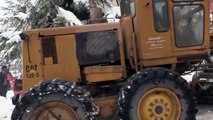 Safranbolu'da kar yağışı  - Yol açma çalışmaları - KARABÜK