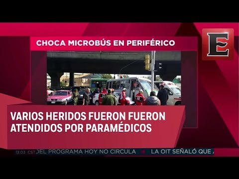 Se registra choque entre microbús y un auto particular en la Miguel Hidalgo