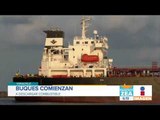 Inicia descarga de combustible de los 25 buques varados en Veracruz | Noticias con Francisco Zea