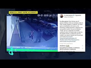 Rebecca Jones salió ilesa de un accidente | De Primera Mano