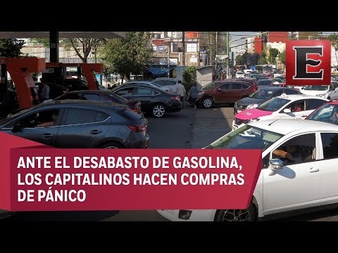 Automovilistas capitalinos hacen fila en gasolineras