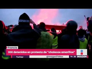 Download Video: Protestas violentas de chalecos amarillos en Francia; hay 200 detenidos | Noticias con Yuriria