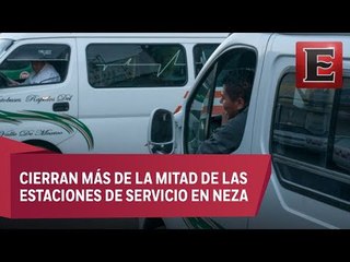 Disminuye el transporte público en Edomex por falta de gasolina