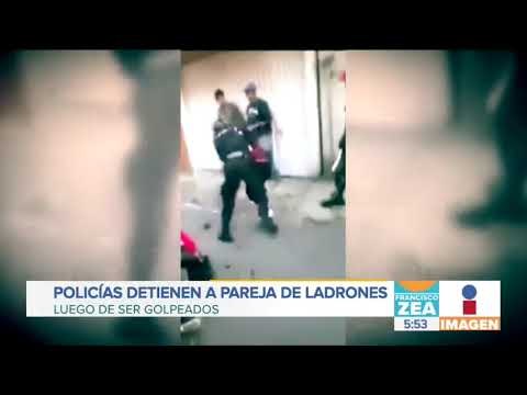 Policías detienen a pareja de ladrones luego de ser golpeados en Tlalpan | Noticias con Paco Zea