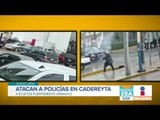 Atacan a balazos a policías en Cadereyta, Nuevo León | Noticias con Francisco Zea