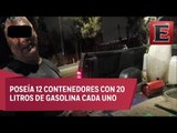 Detienen a hombre por venta ilegal de combustible en Tlalpan