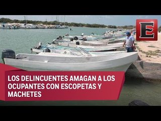 Delincuentes en altamar roban lanchas y motores en Yucatán